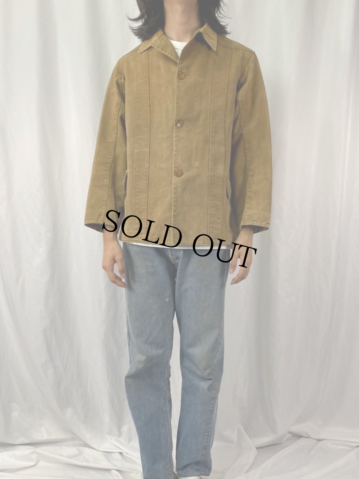 画像2: 10's〜 Duxbak ノーフォークダックハンティングジャケット SIZE38 (2)