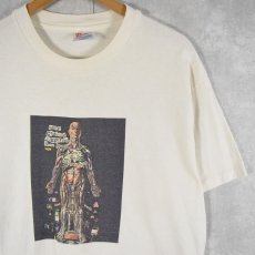 画像1: 90's THE VISIBLE MAN USA製 コラージュTシャツ L (1)