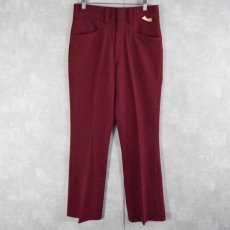 画像1: 70's Burlington USA製 PERMANENT PRESSED ポリスラックス DEADSTOCK W31 (1)