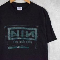 画像1: 90's NINE INCH NAILS USA製 ロックバンドTシャツ L (1)