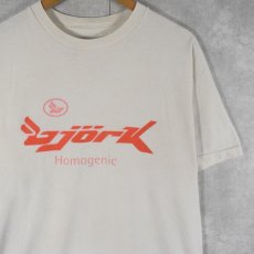 画像1: 90's bjork "Homogenic" ミュージシャンプリントTシャツ (1)