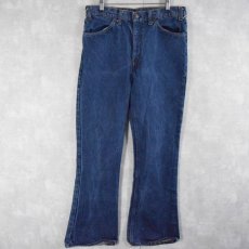 画像1: 80's Levi's 646-0217 オレンジタブ ベルボトムデニムパンツ W33 (1)