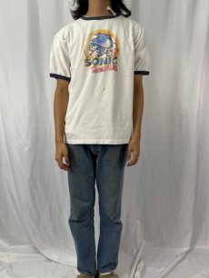 画像2: 90's SONIC "THE HEDGEHOG" ゲームキャラクタープリント リンガーTシャツ (2)