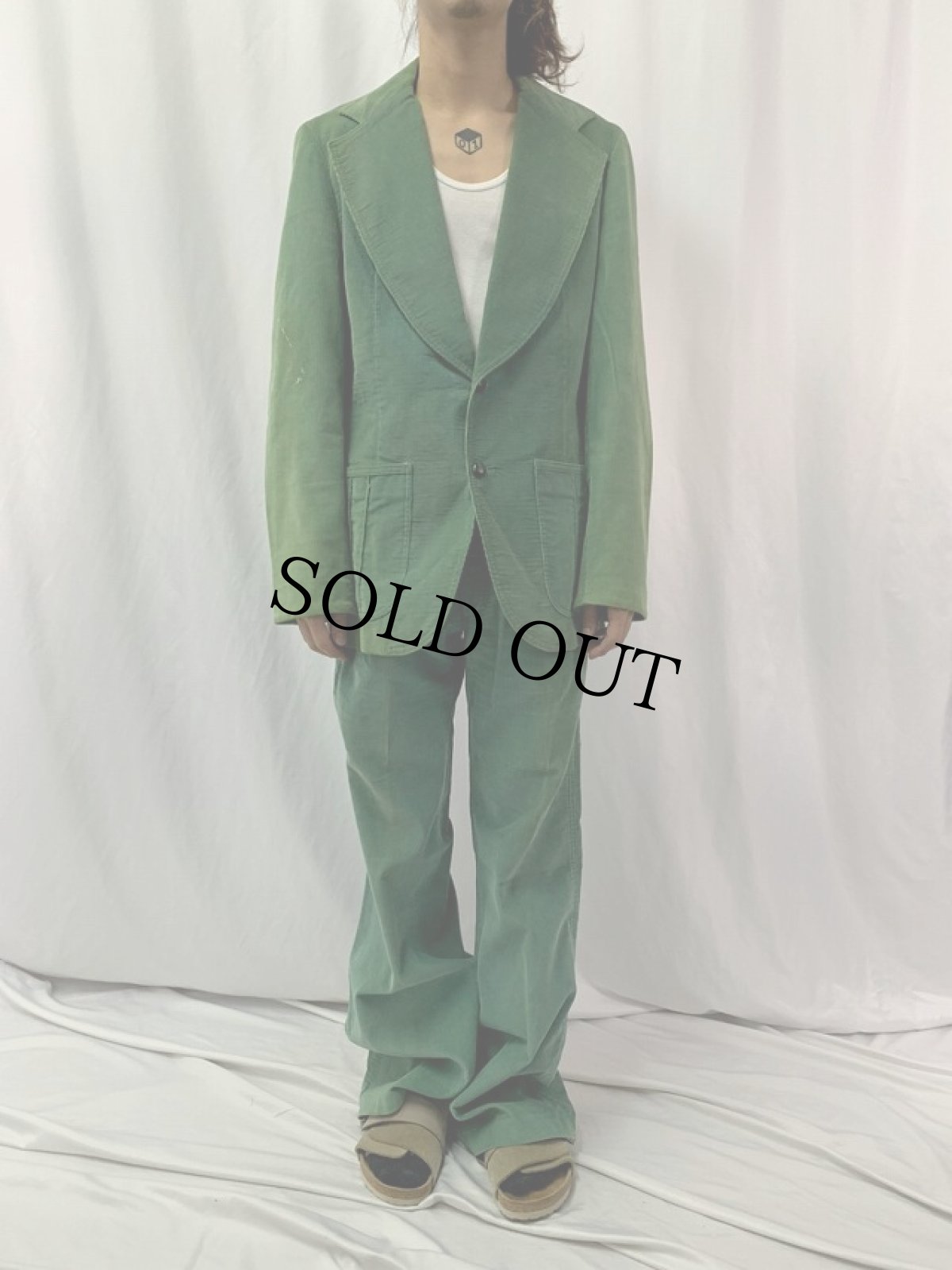 画像2: 70〜80's Levi's Panatela コーデュロイジャケット/フレアスラックス SETUP SIZE40REG (2)