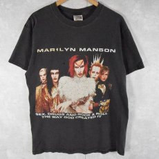 画像1: 90's MARILYN MANSON "ROCK IS DEAD TOUR 1999" ロックバンドプリントTシャツ BLACK L (1)