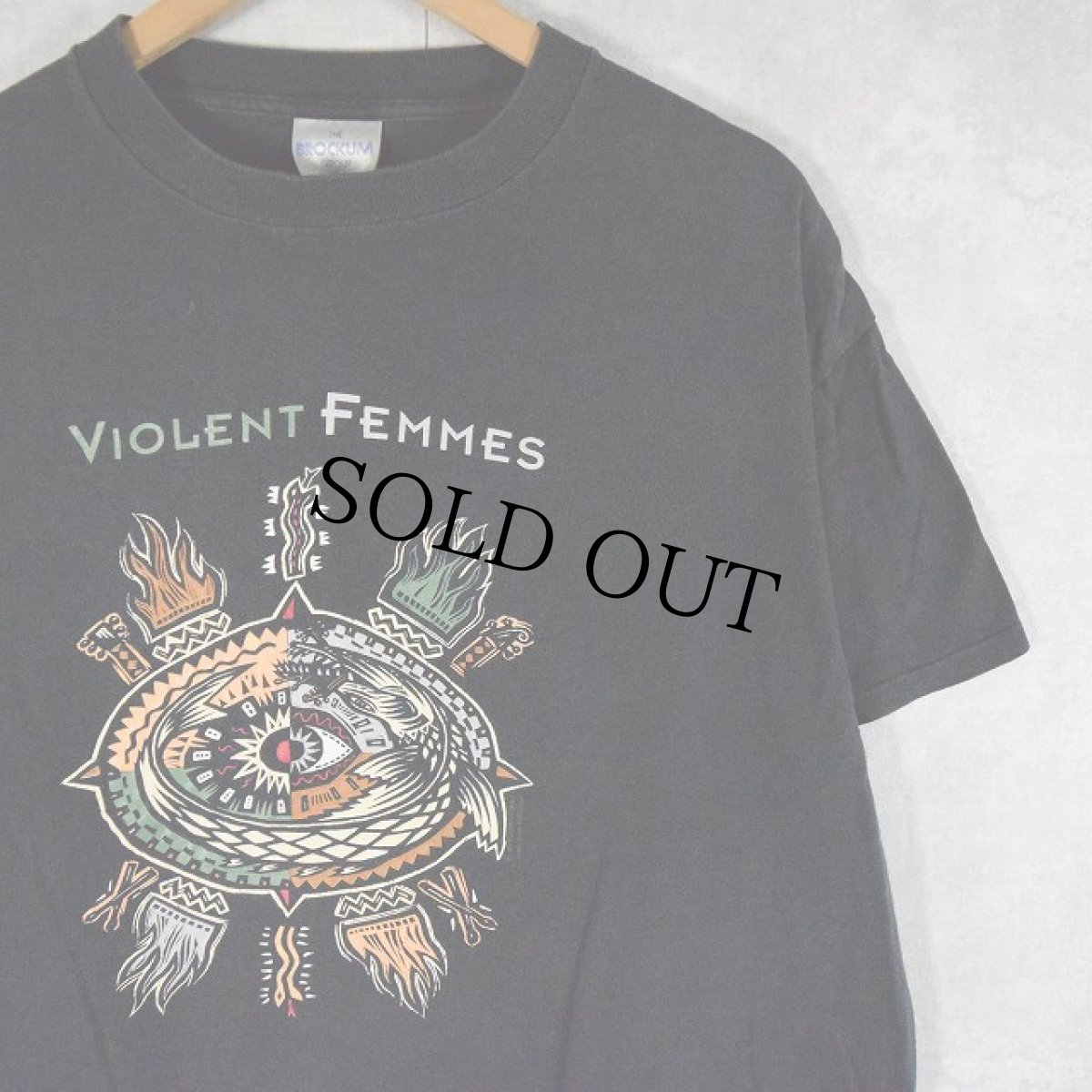 画像1: 90's VIOLENT FEMMES USA製 フォークパンクバンドTシャツ XL (1)