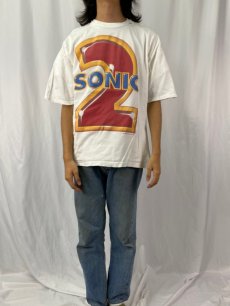 画像2: 90's SONIC "THE HEDGEHOG2" ゲームキャラクタープリントTシャツ XL (2)
