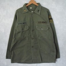 画像1: 60's U.S.ARMY パッチ付き ユーティリティシャツ 3rd (1)