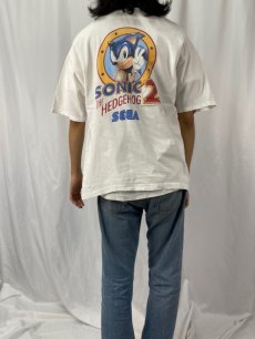 画像4: 90's SONIC "THE HEDGEHOG2" ゲームキャラクタープリントTシャツ XL (4)