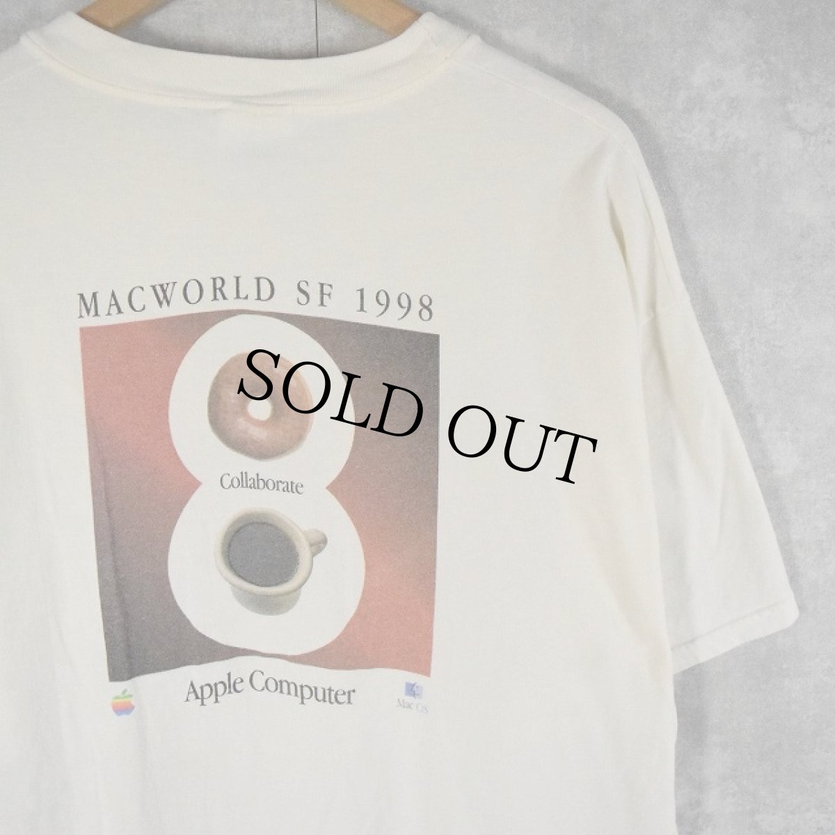 画像1: 90's Apple "MACWORLD SF 1998" コンピュータ企業プリントTシャツ XL (1)