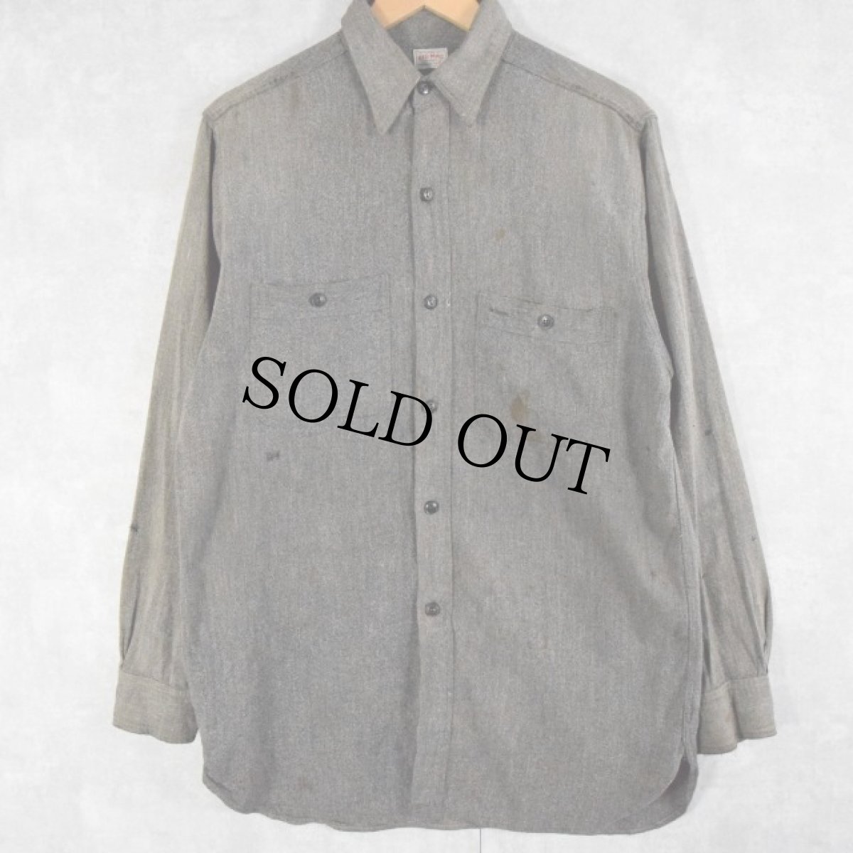 画像1: 【SALE】 50's JCPenney BIGMAC コバートシャツ SIZE15 1/2 (1)