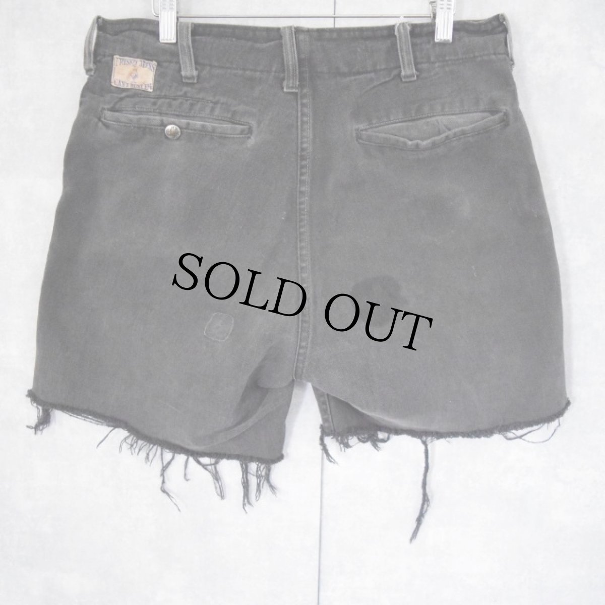 画像2: 60's Can't Bust'Em "FRISKO JEENS" カットオフ ツイルワークショーツ W31 (2)