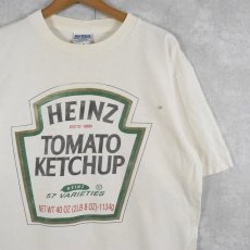 画像1: 90's HEINZ TOMATO KETCHUP 食品メーカーTシャツ L (1)