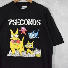 画像1: 7SECONDS USA製 ハードコアパンクバンドTシャツ XL (1)