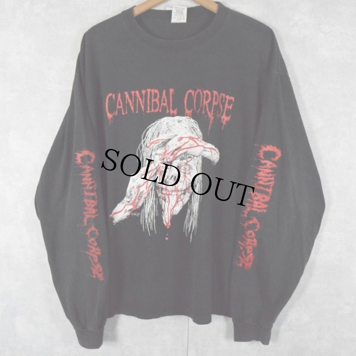 画像1: 90's Cannibal Corpse "DISFIGURED" デスメタル・バンドロンT XL (1)