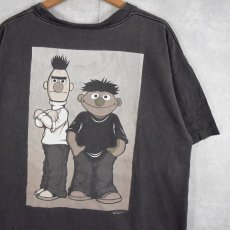 画像1: 90's Sesame Street "BERT & ERNIE" USA製 キャラクターTシャツ L (1)