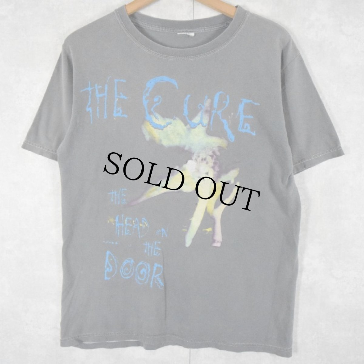 画像1: 90〜00's THE CURE "THE HEAD ON THE DOOR" ロックバンドアルバムTシャツ (1)