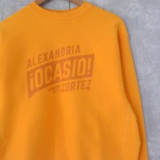 画像1: 90's CAMBER USA製 "ALEXANDRIA iOCASIO" プリントスウェット Sssss (1)