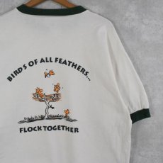 画像2: 90's PIG PEN イベントプリント キャラクターリンガーTシャツ XL (2)