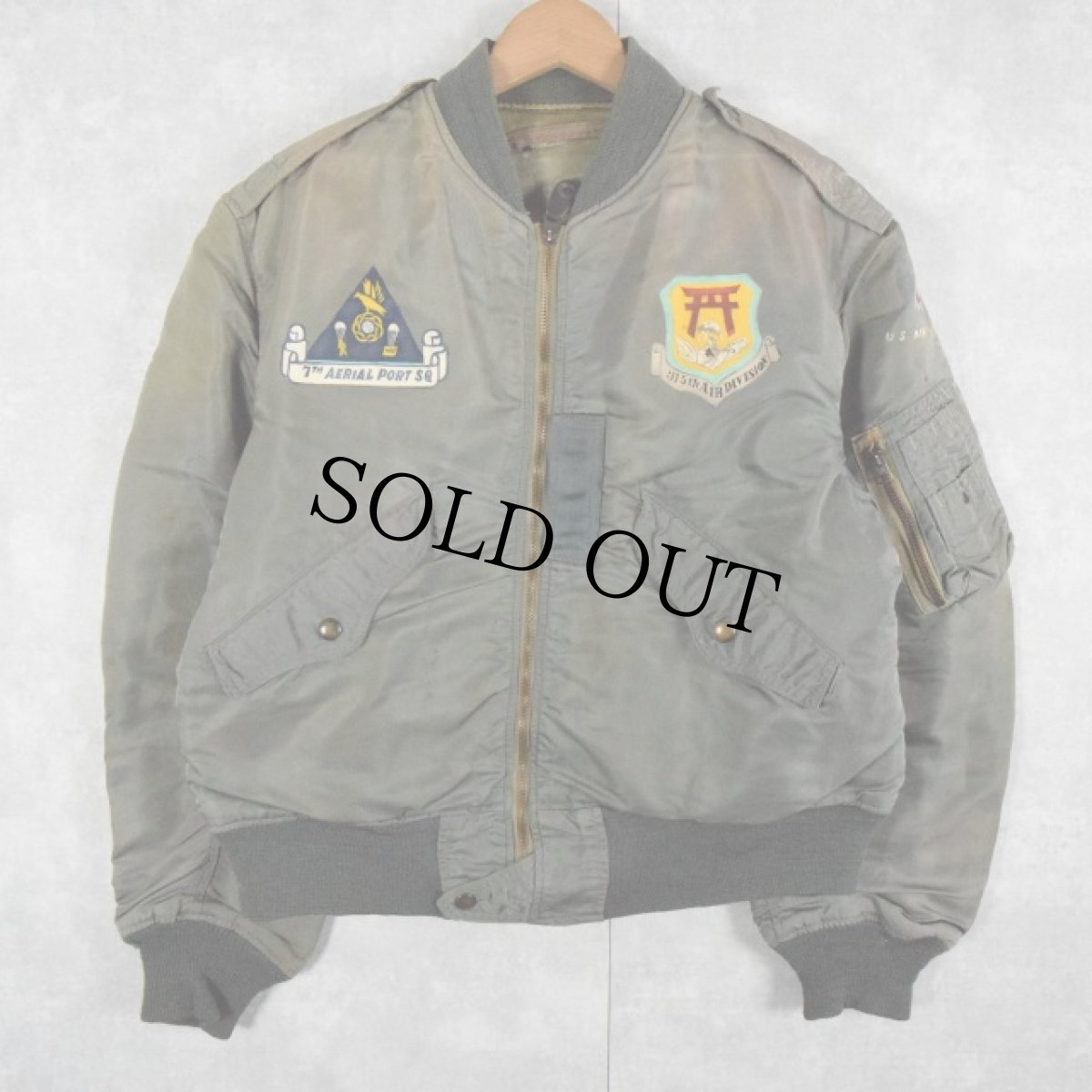画像2: 50's U.S.AIR FORCE L-2B "初期型" 日本地図 ペイント入りフライトジャケット (2)