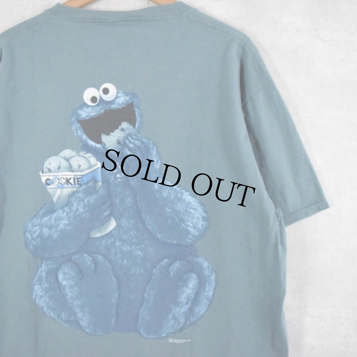 画像1: 90's COOKIE MONSTER USA製 "Calvin Klein"パロディTシャツ XL (1)