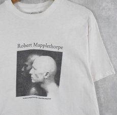 画像1: 90's Robert Mapplethorpe USA製 "Ken Moody and Robert Sherman" アートフォトプリントTシャツ L (1)