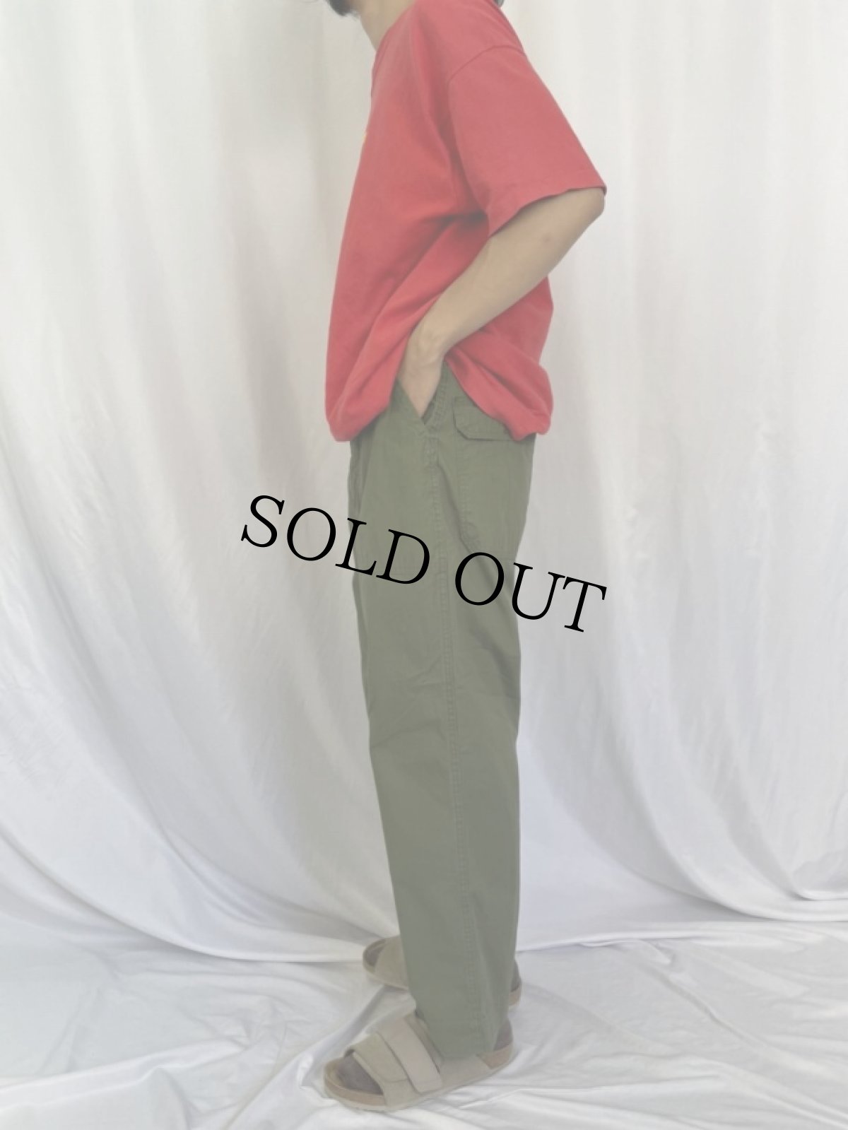 画像3: 60's U.S.ARMY コットンポプリンベイカーパンツ W33 (3)