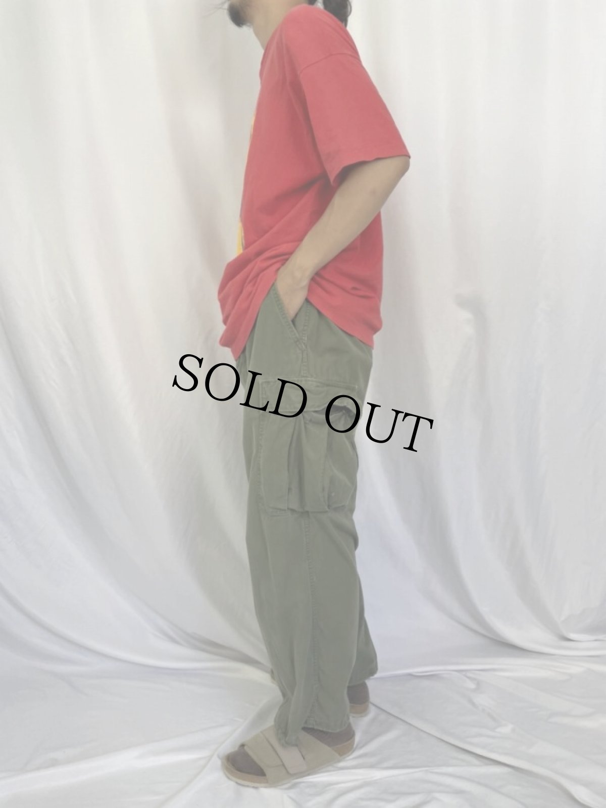 画像3: 60's U.S.ARMY 2nd コットンポプリン ジャングルファティーグパンツ W33 (3)