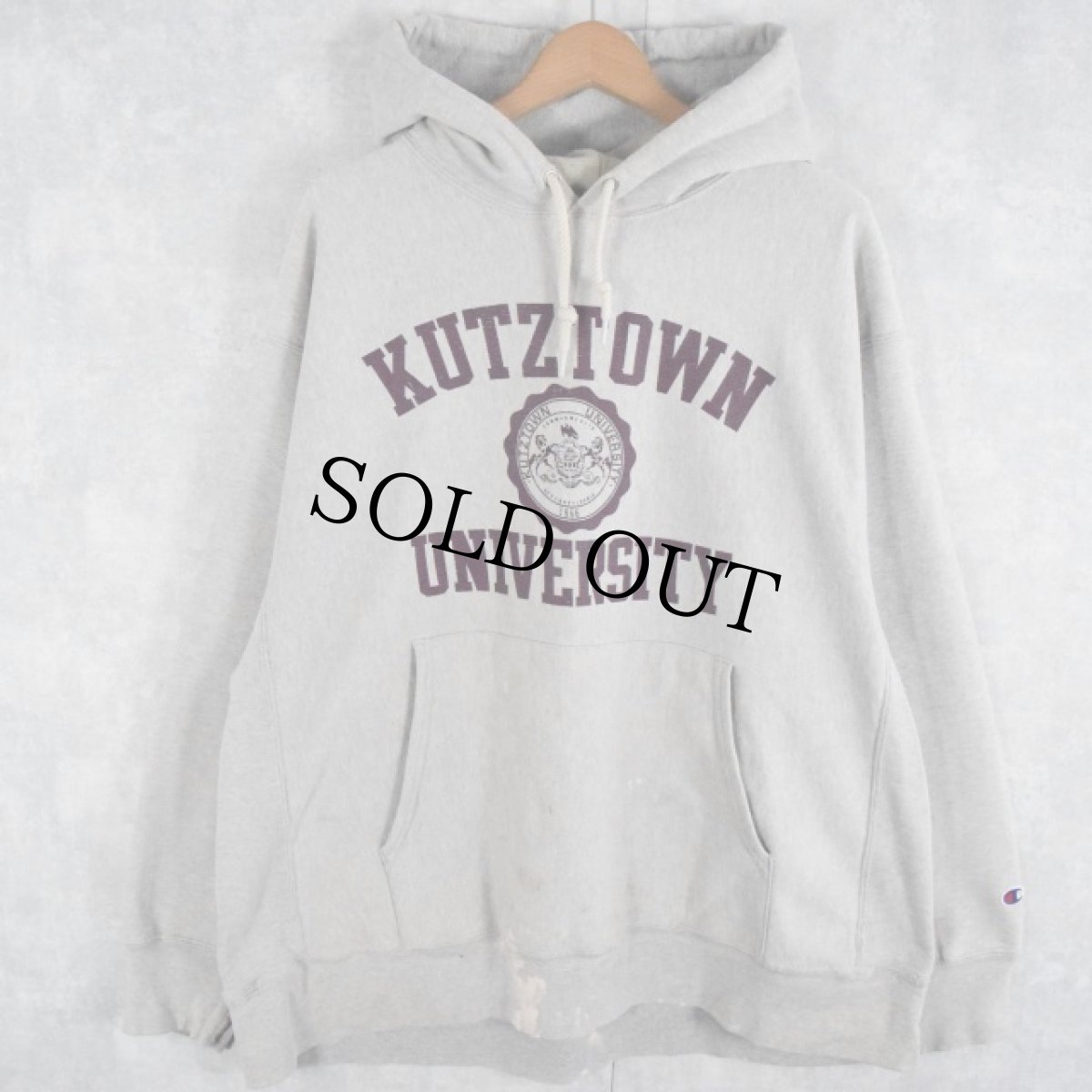 画像1: 2000's Champion REVERSE WEAVE "KUTZTOWN UNIVERSITY" プリントスウェット XL (1)