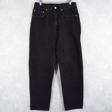 画像1: 2000's Levi's 550 USA製 ブラックデニムパンツ W31 (1)