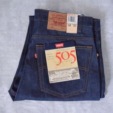 画像1: 90's Levi's 505 USA製 デニムパンツ フラッシャー付きDEADSTOCK W39 (1)