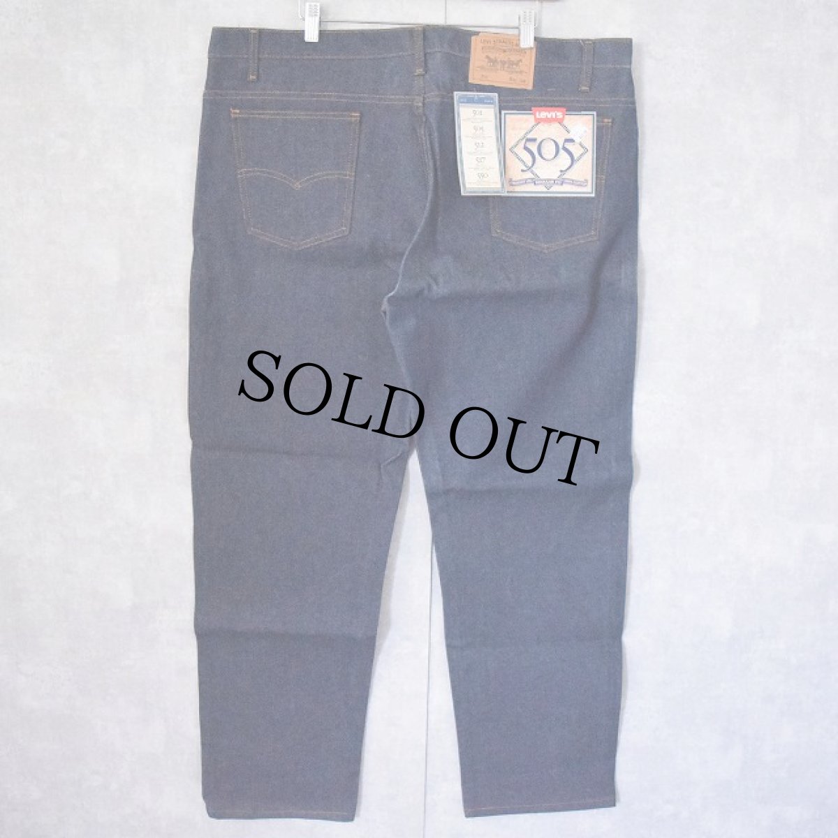 画像2: 90's Levi's 505 USA製 デニムパンツ フラッシャー付きDEADSTOCK W43 (2)
