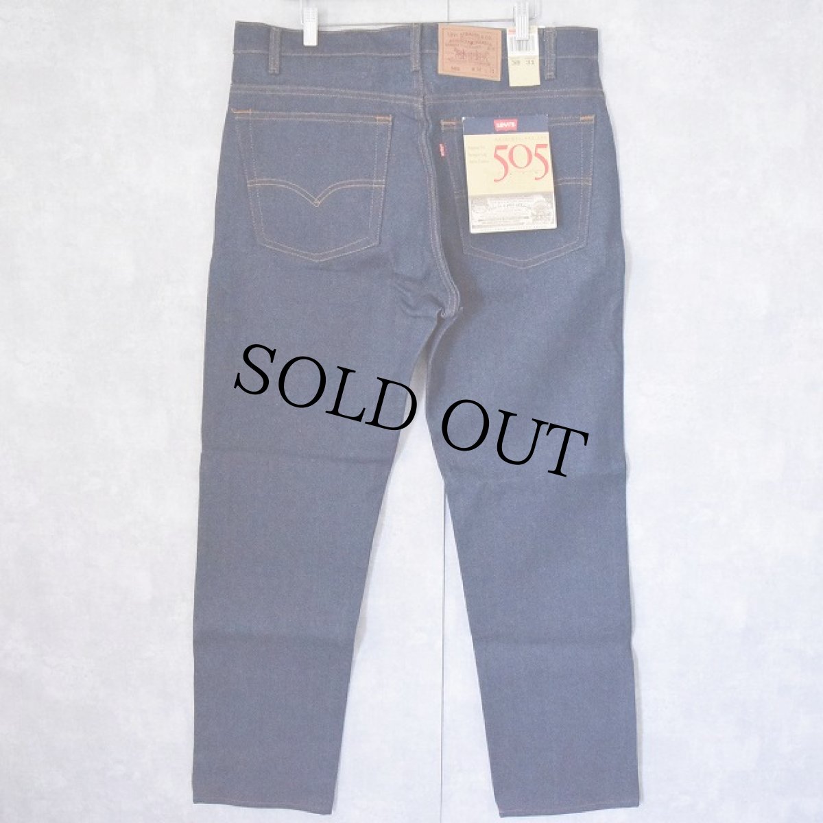 画像2: 90's Levi's 505 USA製 デニムパンツ フラッシャー付きDEADSTOCK W39 (2)