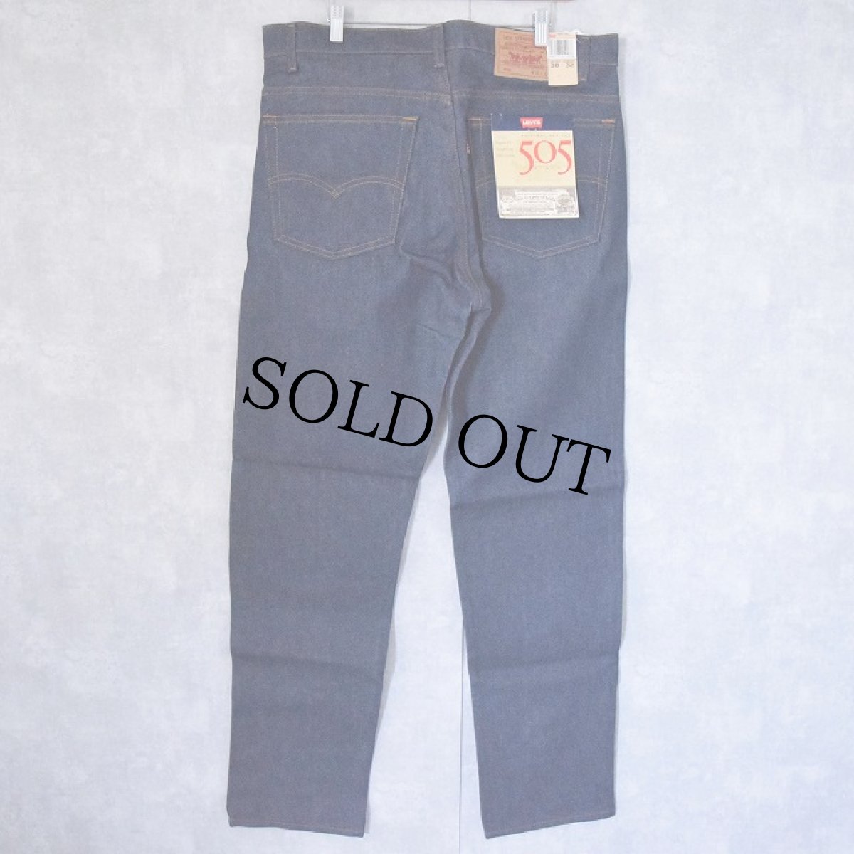 画像2: 90's Levi's 505 USA製 デニムパンツ フラッシャー付きDEADSTOCK W39 (2)