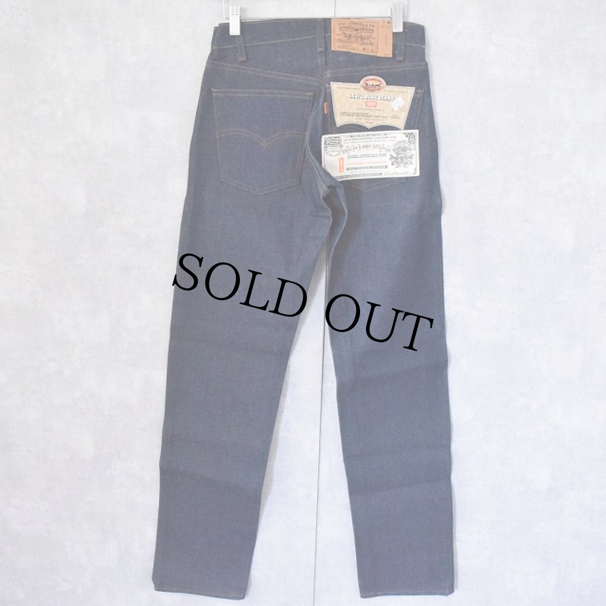 画像2: 80's Levi's 505 USA製 デニムパンツ フラッシャー付きDEADSTOCK W29 (2)