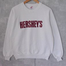 画像1: 90's HERSHEY'S USA製 お菓子ロゴ プリントスウェット L (1)