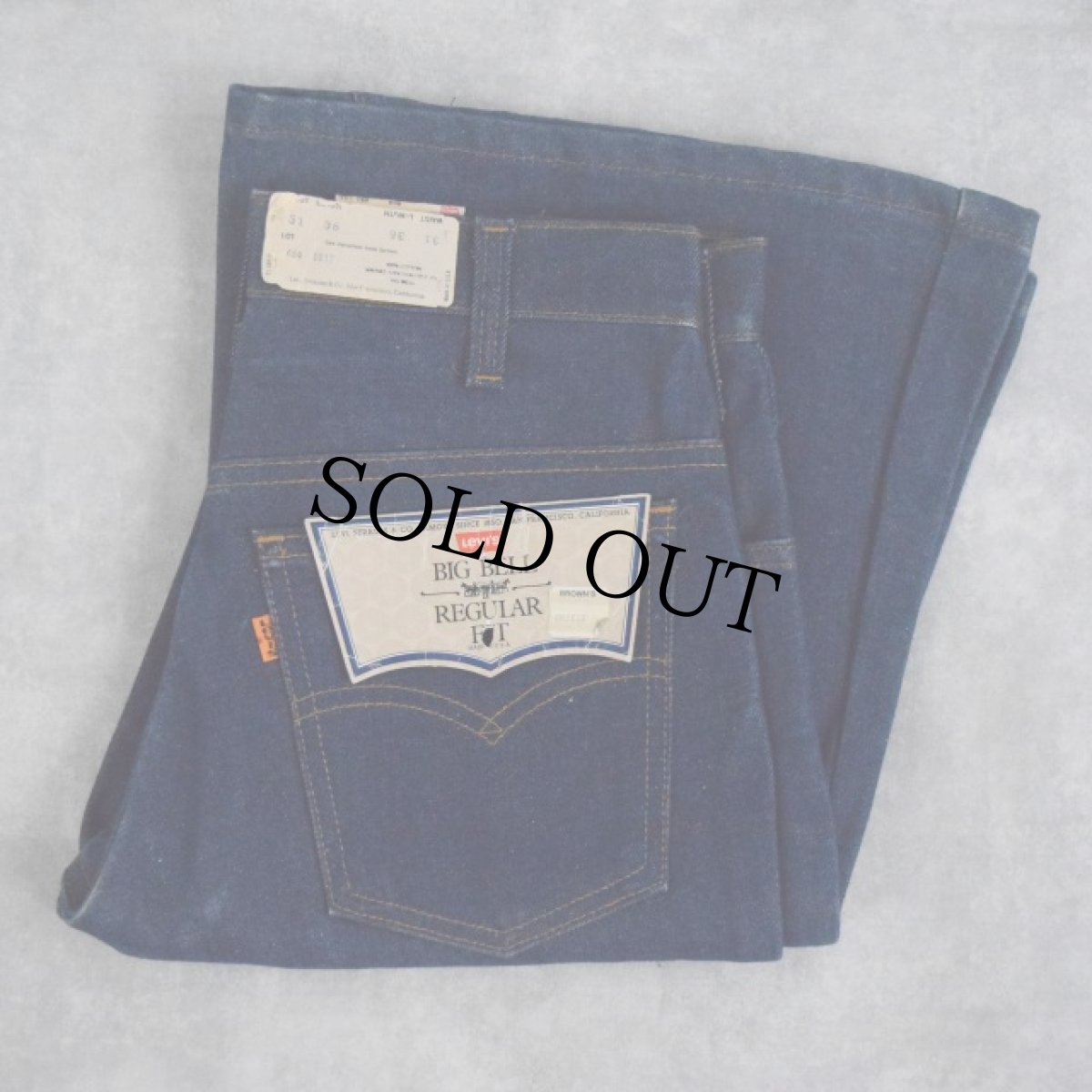 画像1: 80's Levi's 684 USA製 ベルボトム デニムパンツ フラッシャー付きDEADSTOCK W31 (1)