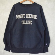 画像1: 80's Champion REVERSE WEAVE USA製 トリコタグ "MOUNT HOLYYOKE COLLEGE" XL (1)