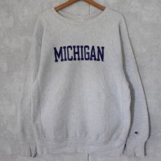 画像1: 90's Champion REVERSE WEAVE USA製 "MICHIGAN" XL (1)