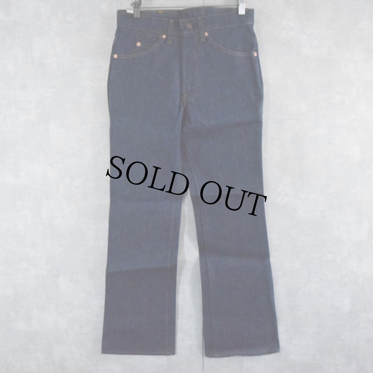 画像2: 80's Levi's 517 USA製 ブーツカットデニムパンツ フラッシャー付きDEADSTOCK W30 (2)
