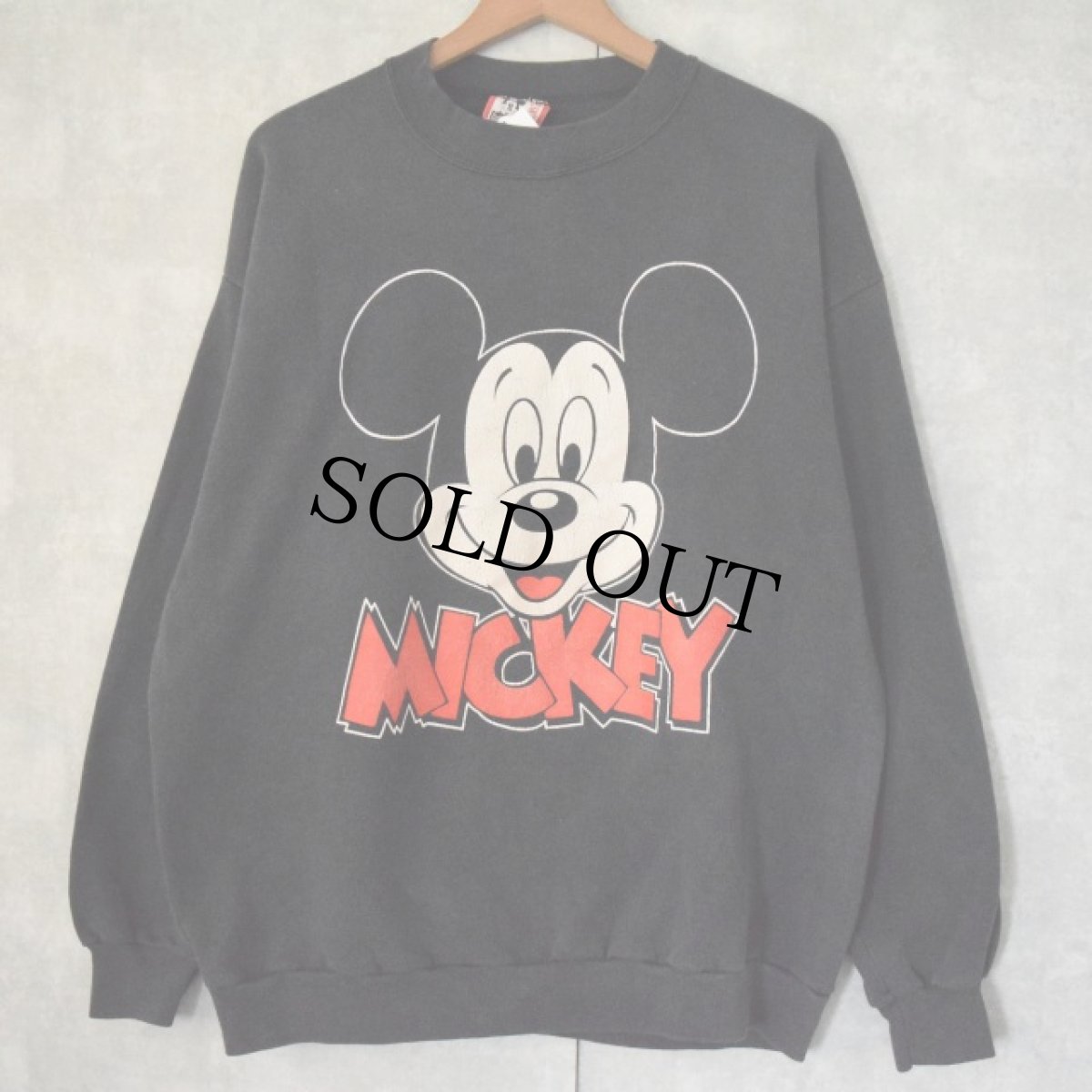 画像1: 90's Disney USA製 MICKEY MOUSE キャラクタースウェット XL (1)