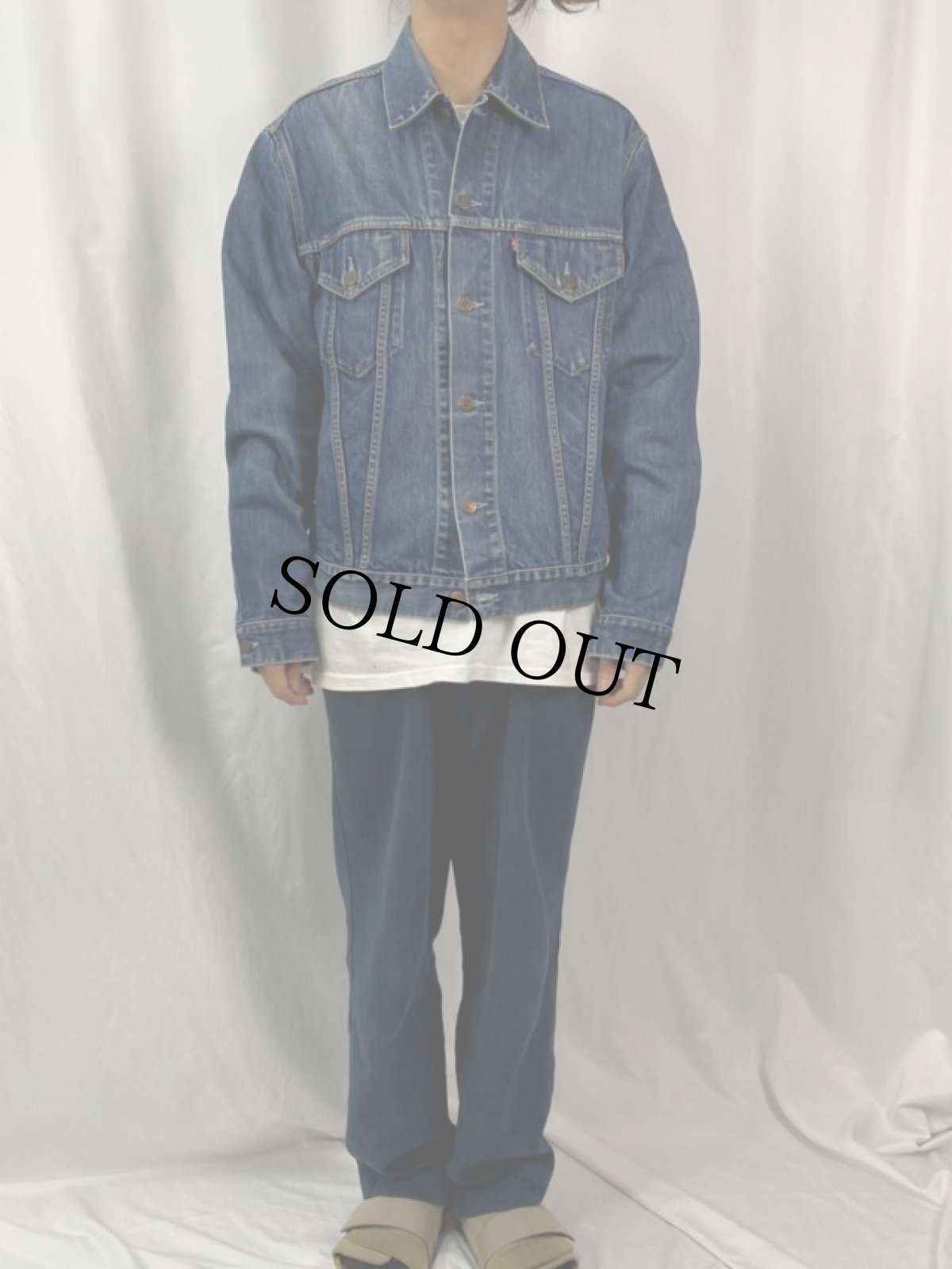 画像2: 2000's EURO Levi's 70555-0401 デニムジャケット L (2)