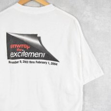 画像1: BOSE "unwrap the excitement" 音響機器メーカー ロゴプリントTシャツ XL DEADSTOCK (1)