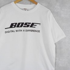 画像1: BOSE 音響機器メーカー ロゴプリントTシャツ XL (1)