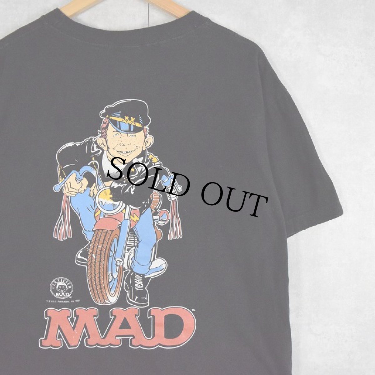 画像1: 【SALE】 90's MAD "ALFRED E.NEUMAN" キャラクタープリントTシャツ L (1)