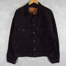 画像1: 90's〜 Levi's 70598-4159 ブラックデニムジャケット M (1)