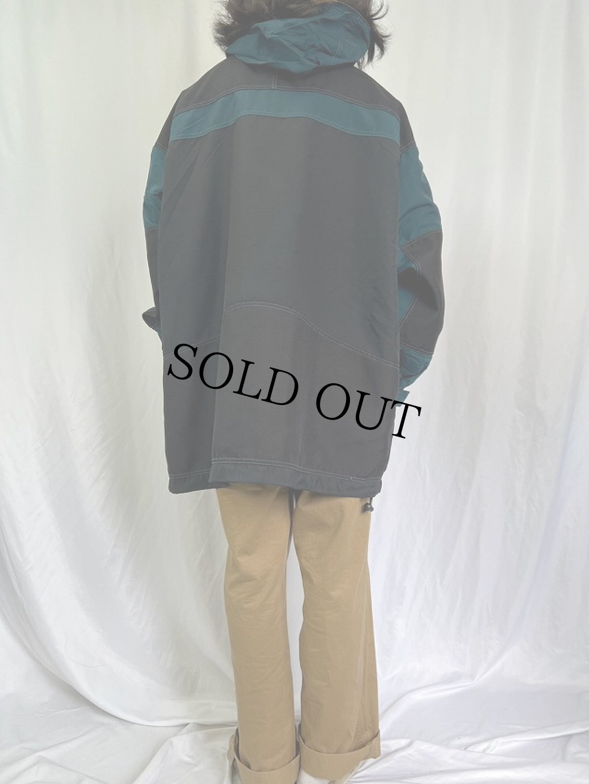 画像4: 80〜90's Columbia ナイロンアノラックパーカー XL (4)