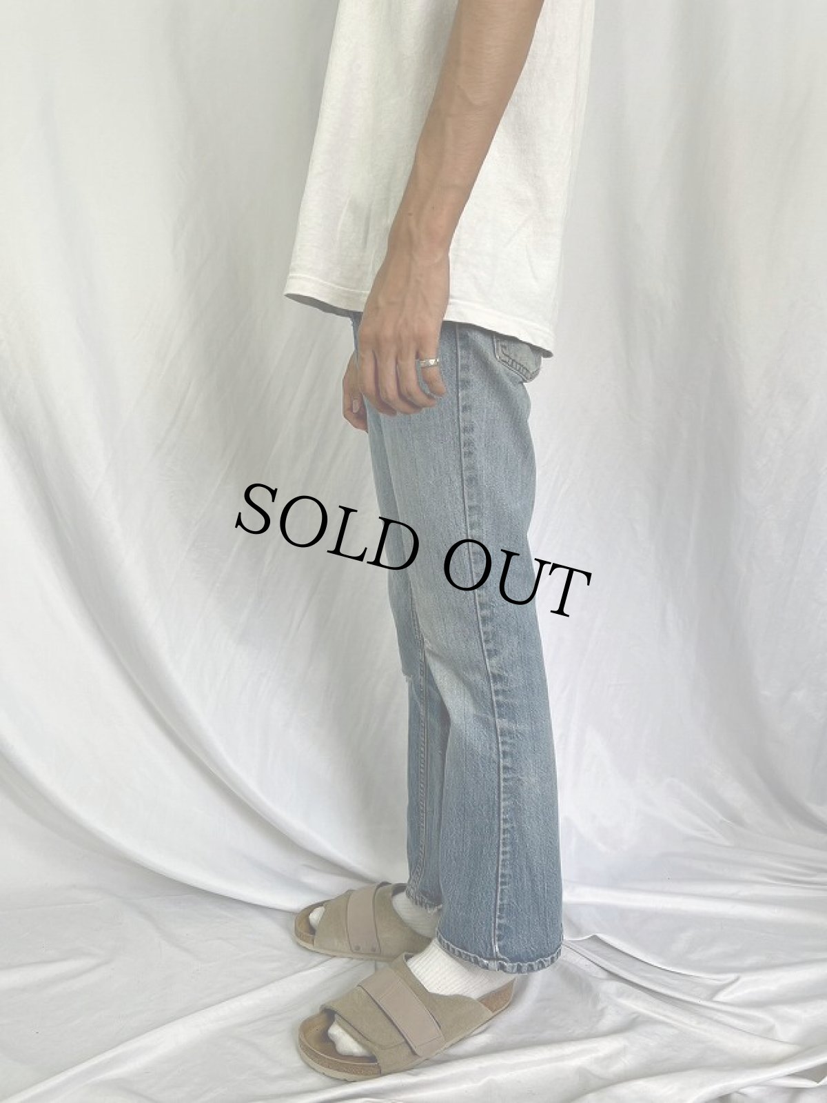 画像3: 70〜80's Levi's 646-0217 オレンジタブ ベルボトムデニムパンツ W28 (3)