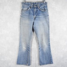 画像1: 70〜80's Levi's 646-0217 オレンジタブ ベルボトムデニムパンツ W28 (1)