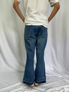 画像4: 70〜80's Levi's 646-0217 オレンジタブ ベルボトムデニムパンツ W34 (4)